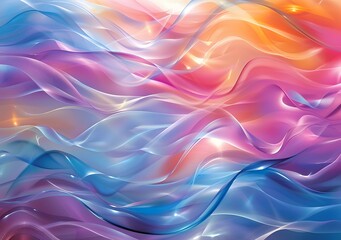 Fototapeta premium Colorful abstract waves background