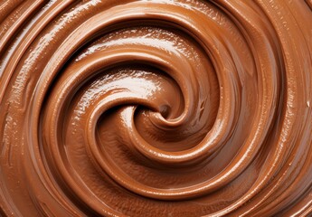 Swirling chocolate texture