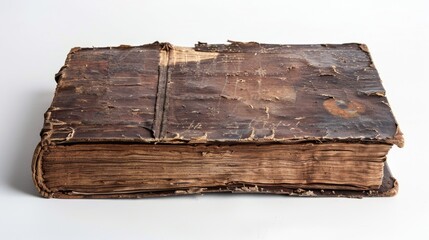 Book held against white background