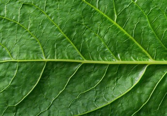 Vibrant green leaf texture