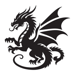 black dragon vector