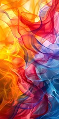 Naklejka premium Abstract Colorful Flowing Lines Background