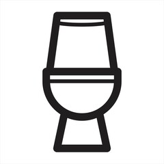 toilet icon or logo isolated sign symbol vector illustration - high quality black style vector icons