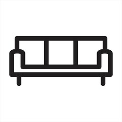 Sofa icon vector for web and mobile app. Sofa sign and symbol. Furniture icon