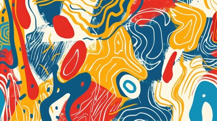 Abstract colorful fluid art background