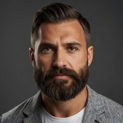 ia generated. portrait of a man. portrait of a young man. portrait of a handsome man