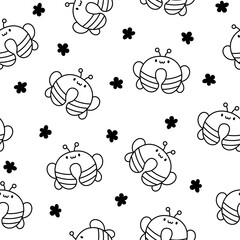 Travel neck pillow with animal face. Seamless pattern. Coloring Page. Accessory to healthy sleep. Hand drawn style. Vector drawing. Design ornaments.