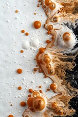 Artistic abstract fluid acrylic paint background