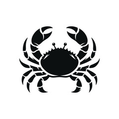 Fototapeta premium Crab silhouette. Logos. Crab isolated on white background. crab illustration logo
