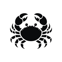 Crab silhouette. Logos. Crab isolated on white background. crab illustration logo