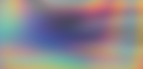 Abstract vibrant blurred background with pastel holographic stains.