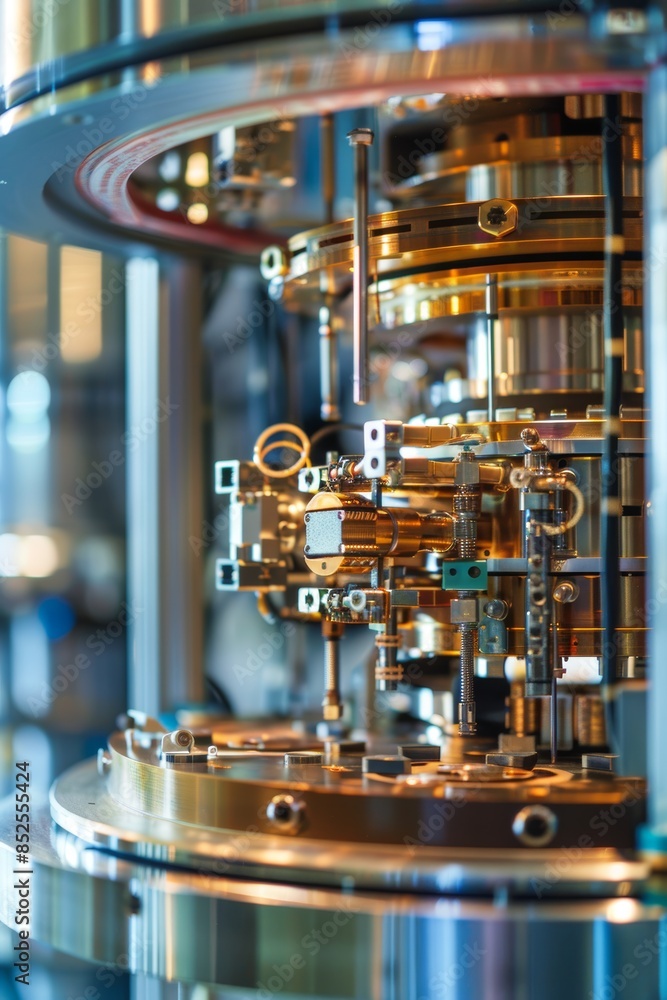 Poster high quality image highlighting internal components and precision engineering of a radiofrequency de