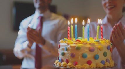 The festive birthday cake