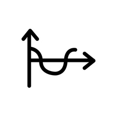 Mathematics, Graph Icon