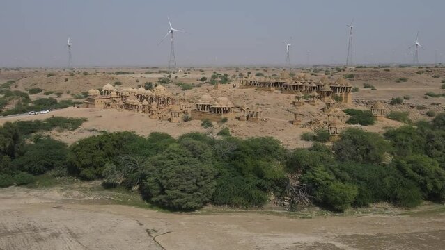 Bada Bagh Front Drone Shot