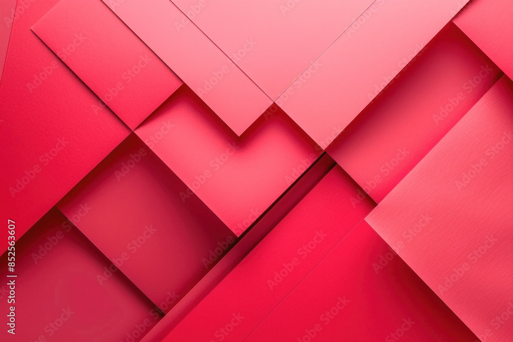 Poster the image shows a detailed view of a red backdrop featuring a square geometric pattern