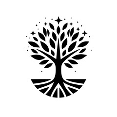 tree logo vector illustration isolated