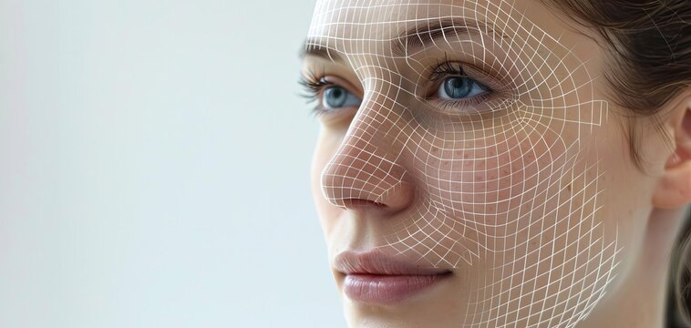 A unique backdrop enhancing the edges of a virtual facelift