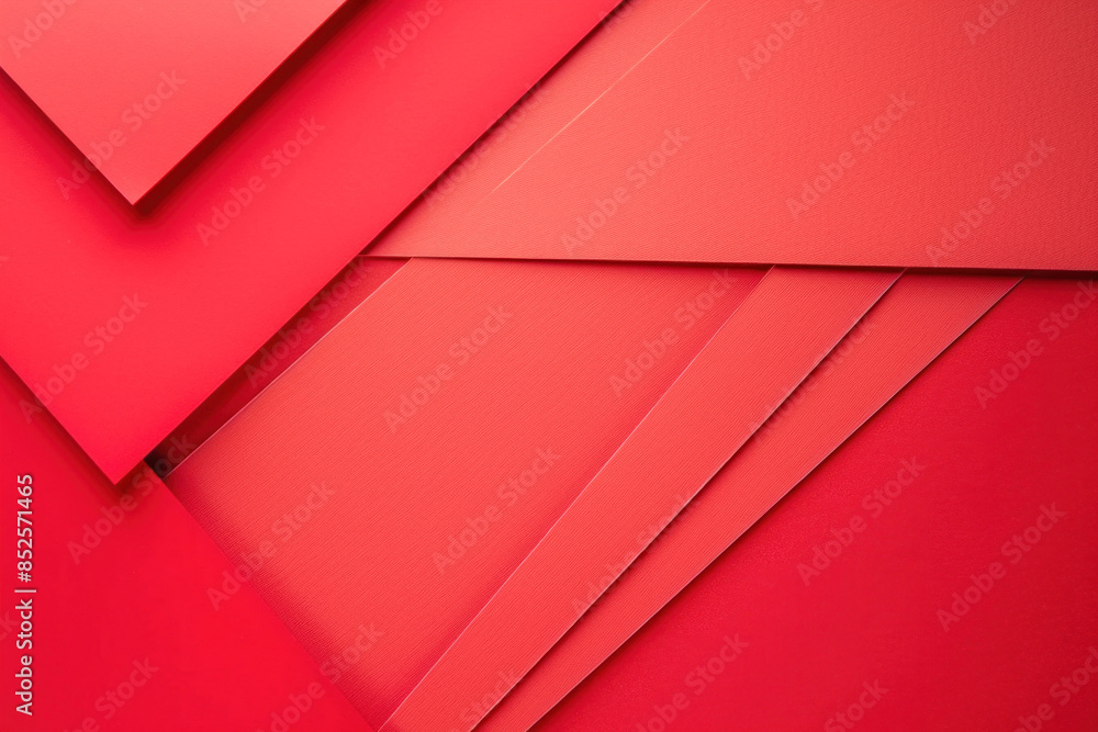 Poster a visualization presenting a detailed red backdrop adorned with a geometric design