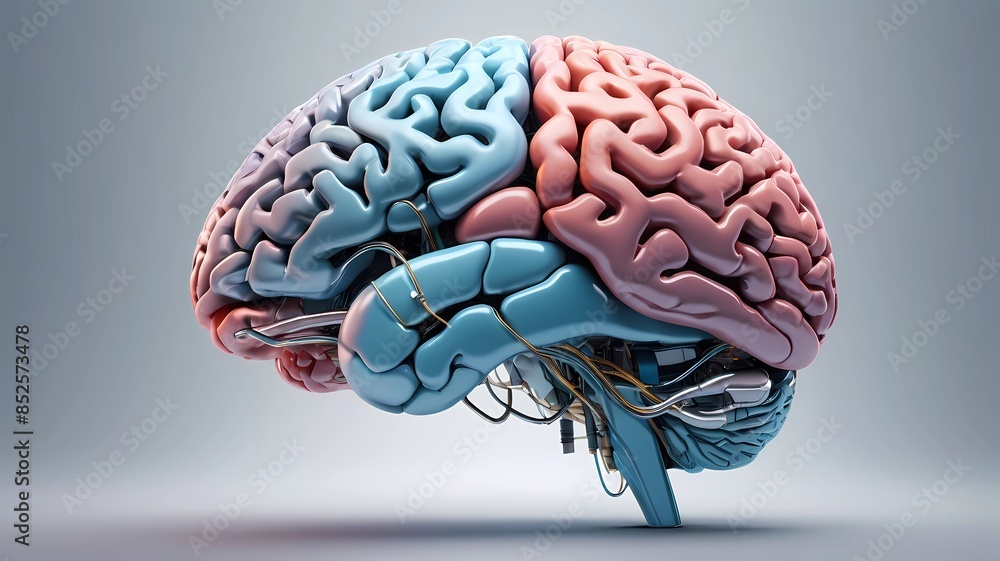 Poster conceptual technology illustration of artificial intelligence. generate ai
