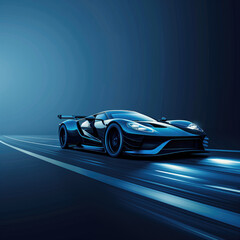 Obraz premium Race car wallpaper. Modern luxury sports car banner