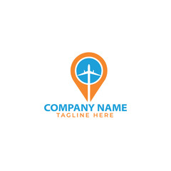modern color agency travel check business logo. transport,
