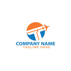modern color agency travel check business logo. transport
