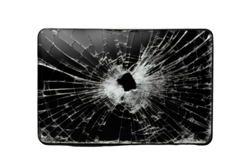 A Shattered Reflection: The Digital Ages Broken Promise on a Clear PNG or White Background.