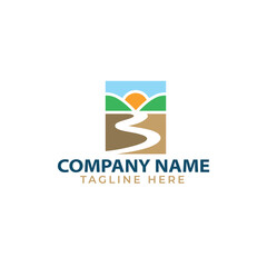 Fototapeta premium travel logo design template 