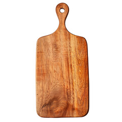 Wooden cutting board isolated on the white background