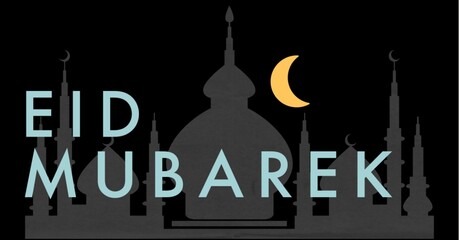 Eid Mubarak background with text