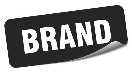 brand sticker. brand label
