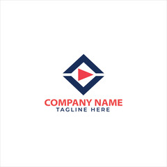 Video Chat logo design concept vector
