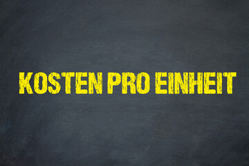 Kosten pro Einheit