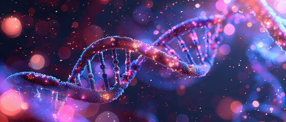 Illustration of human DNA