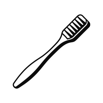 recommend clip art: line art toothbrush design, brush isolated on white background, toothbrush isolated on white,  illustration of toothbrush 