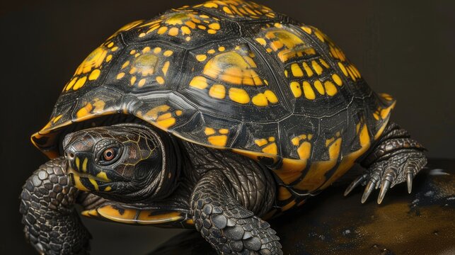 Turtle with yellow spots