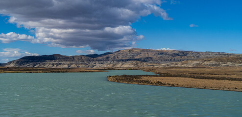 Turquoise desert river