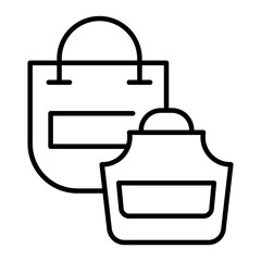 Shopping Bag icon. outline icon