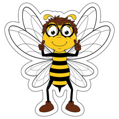 Cute Bee Cartoon