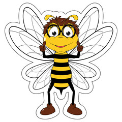 Cute Bee Cartoon