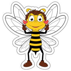 Cute Bee cartoon