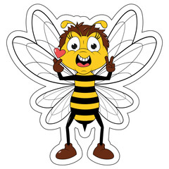 Cute Bee Cartoon