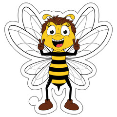 Cute Bee cartoon