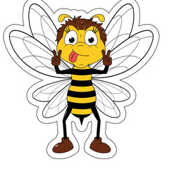 Cute Bee Cartoon