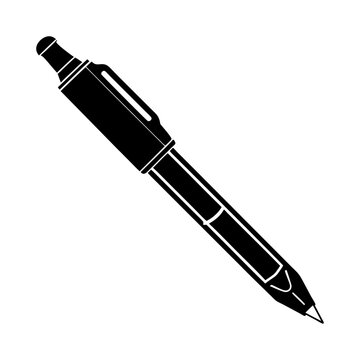 recommend clip art: illustration of a pen, pen on white background, pen and pencil design, fountain pen vector, pen line art silhouette with white-background