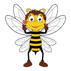 Cute Bee Cartoon