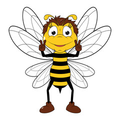 Cute Bee Cartoon