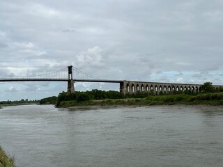 Fototapeta premium Pont suspendu de Tonnay-Charente