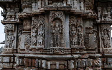 Veera Narayan Temple or Veeranarayana Temple in Belavadi. Karnataka. India
